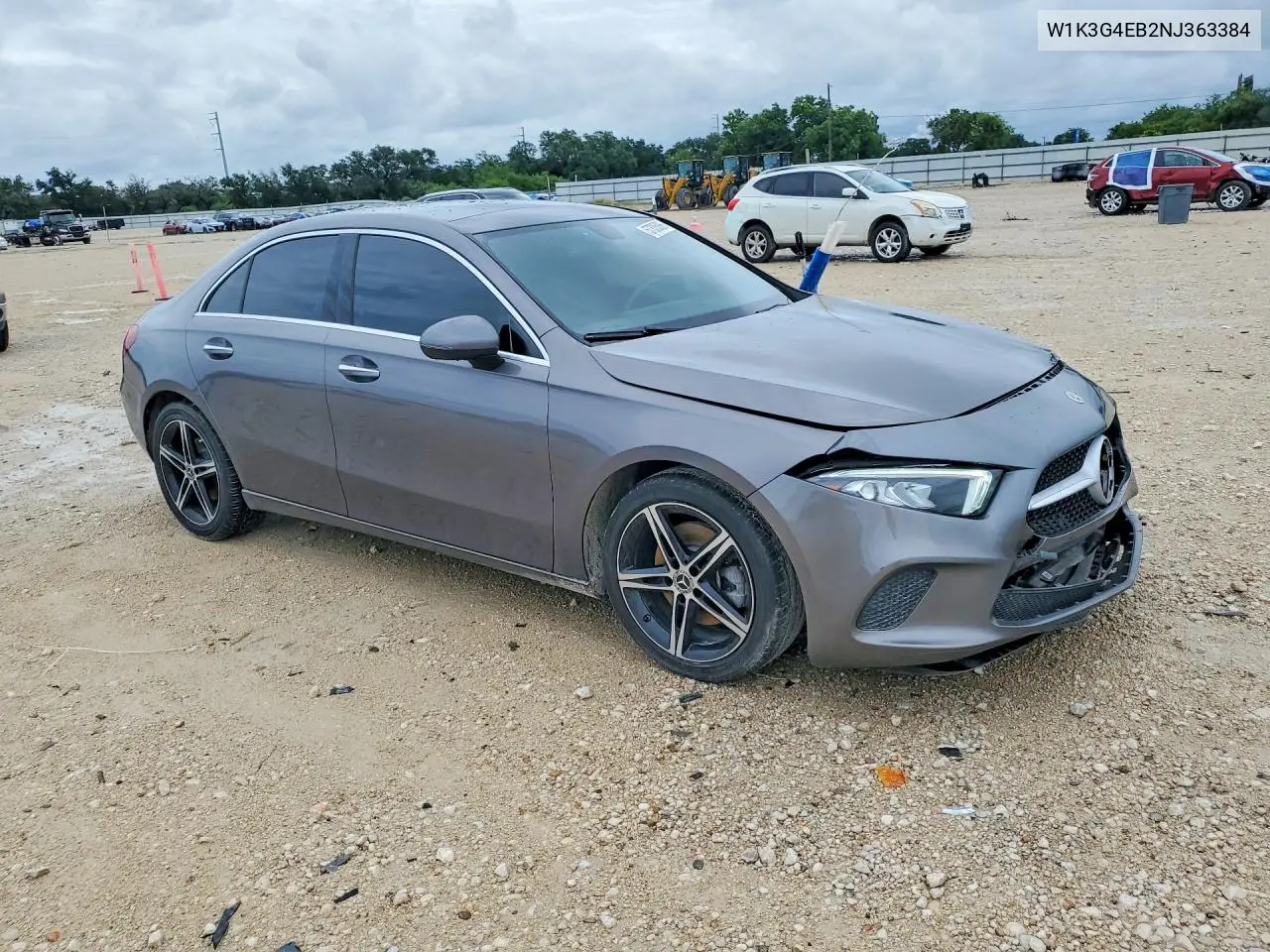 2022 Mercedes-Benz A 220 VIN: W1K3G4EB2NJ363384 Lot: 57335896