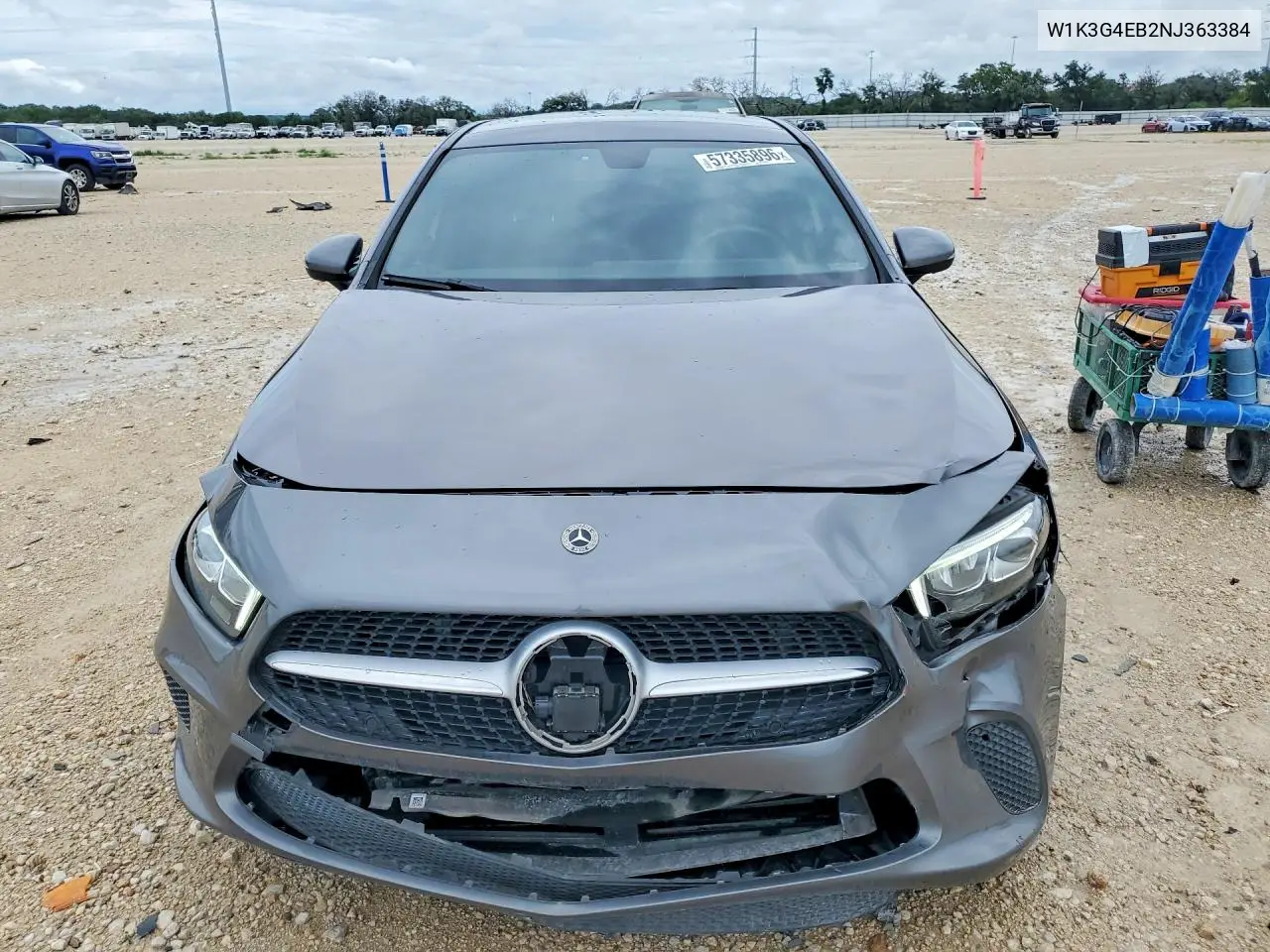 2022 Mercedes-Benz A 220 VIN: W1K3G4EB2NJ363384 Lot: 57335896