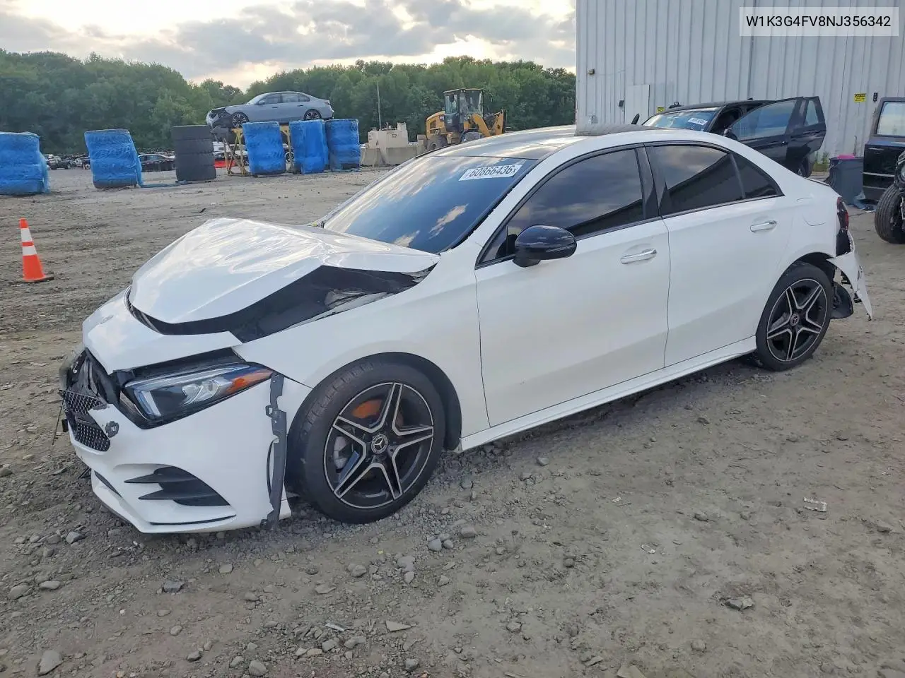 2022 Mercedes-Benz A-Class A220-4M VIN: W1K3G4FV8NJ356342 Lot: 60866436
