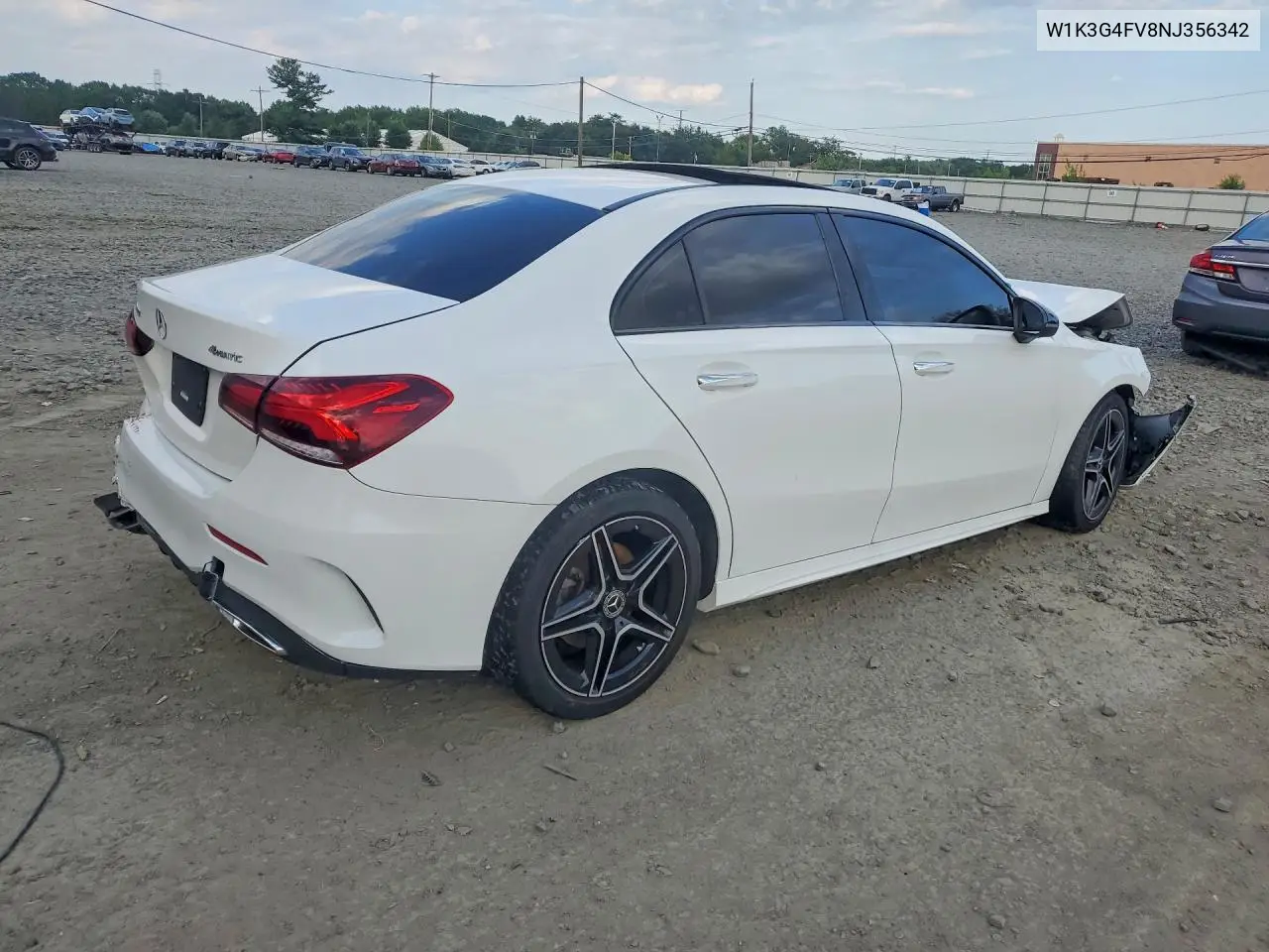 2022 Mercedes-Benz A-Class A220-4M VIN: W1K3G4FV8NJ356342 Lot: 60866436