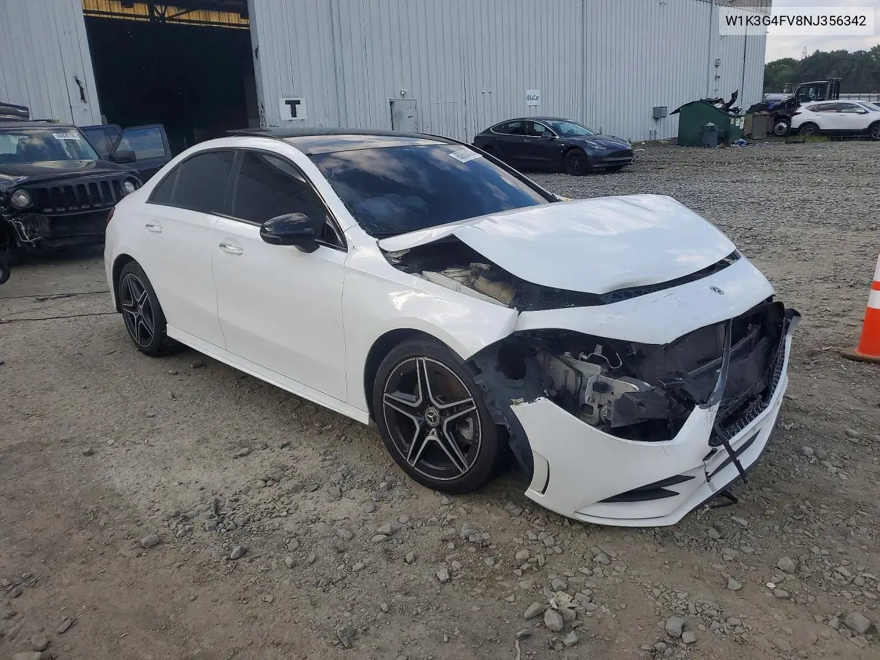 2022 Mercedes-Benz A-Class A220-4M VIN: W1K3G4FV8NJ356342 Lot: 60866436