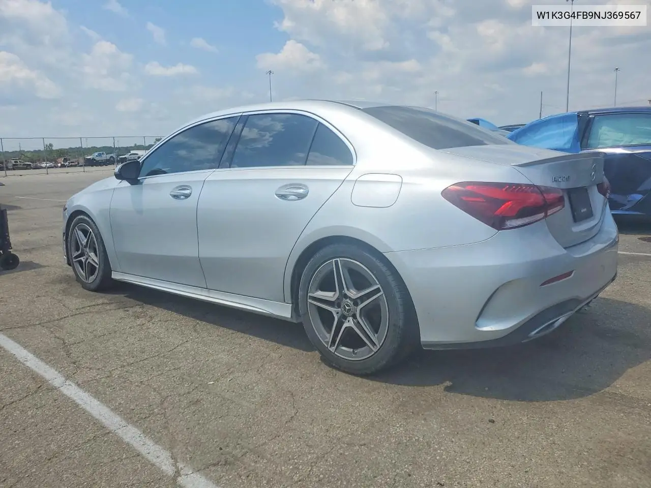 2022 Mercedes-Benz A 220 4Matic VIN: W1K3G4FB9NJ369567 Lot: 61140786