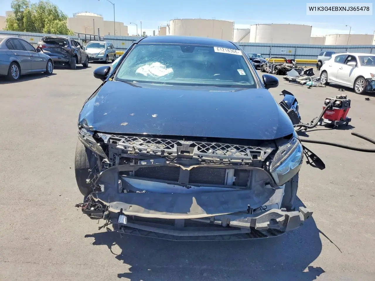 2022 Mercedes-Benz A 220 VIN: W1K3G4EBXNJ365478 Lot: 61218366