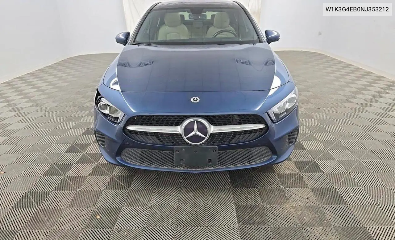 2022 Mercedes-Benz A 220 VIN: W1K3G4EB0NJ353212 Lot: 62452096