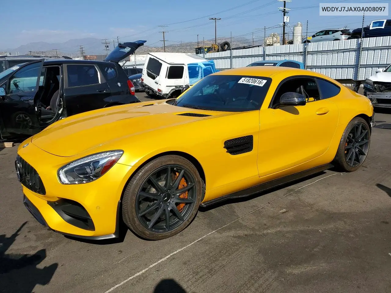 2016 Mercedes-Benz Amg Gt S VIN: WDDYJ7JAXGA008097 Lot: 51820616