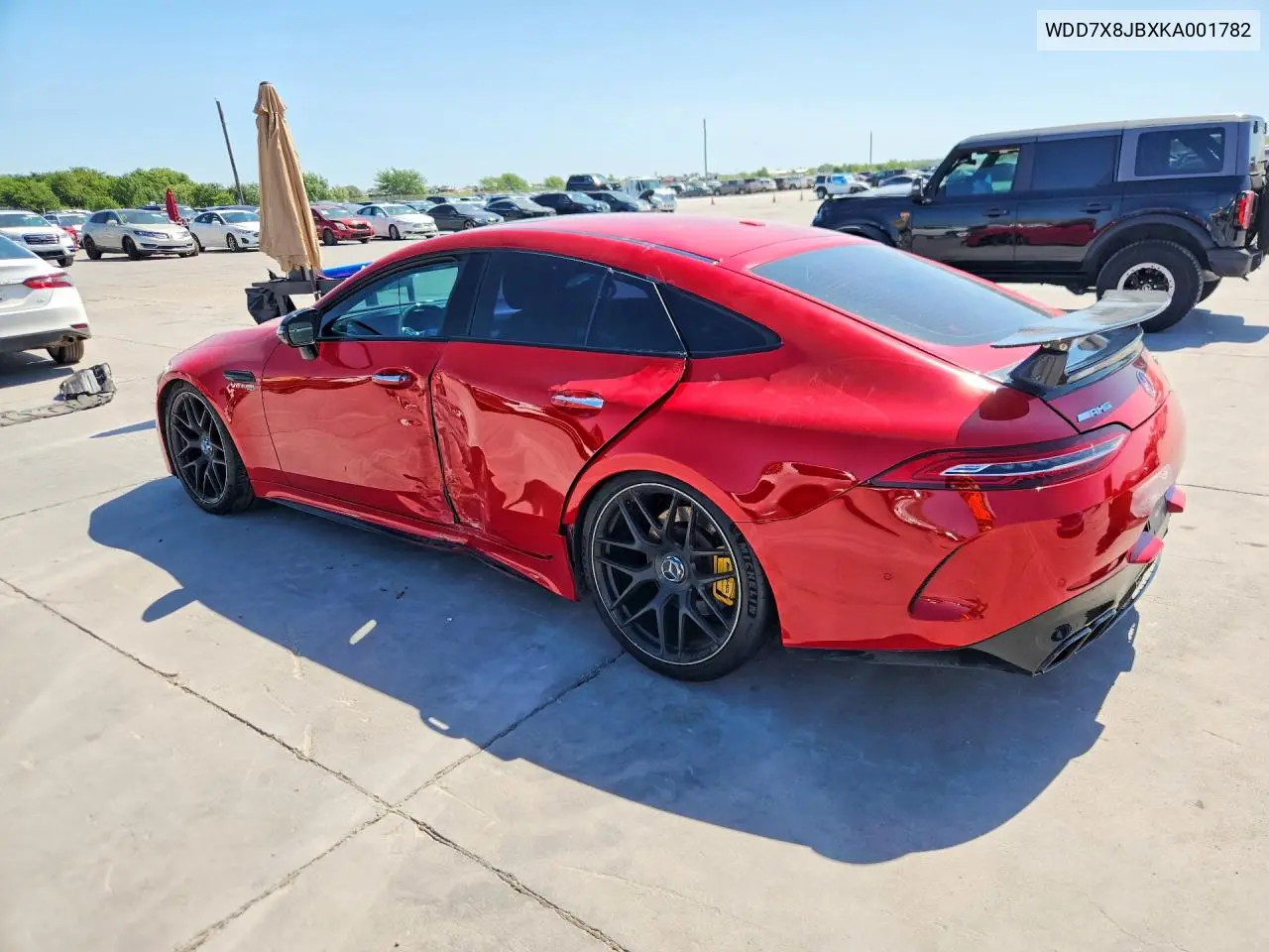 2019 Mercedes-Benz Amg Gt 63 VIN: WDD7X8JBXKA001782 Lot: 59922476