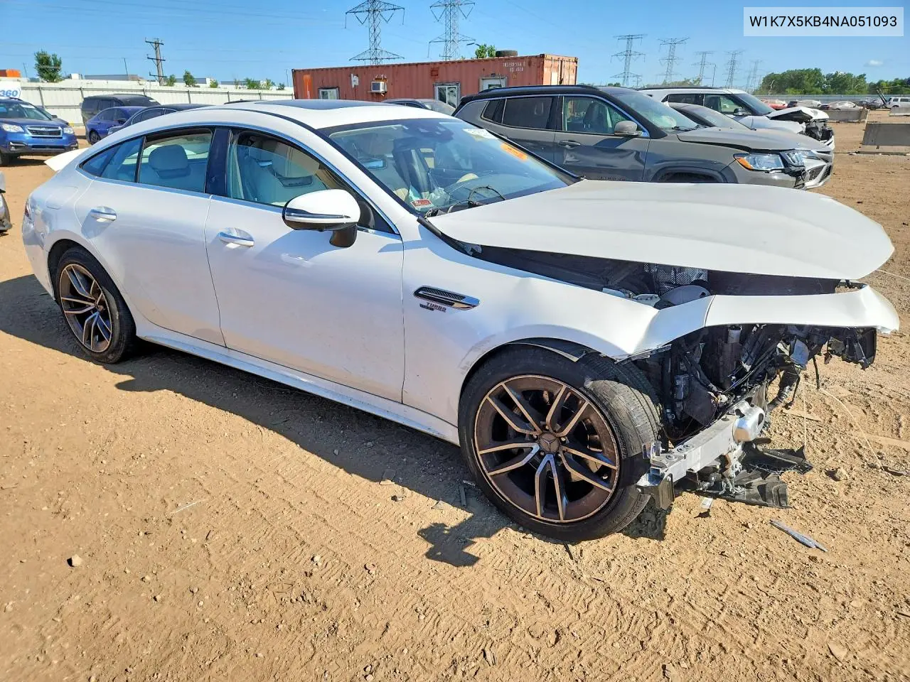 2022 Mercedes-Benz Amg Gt 43 VIN: W1K7X5KB4NA051093 Lot: 62162096