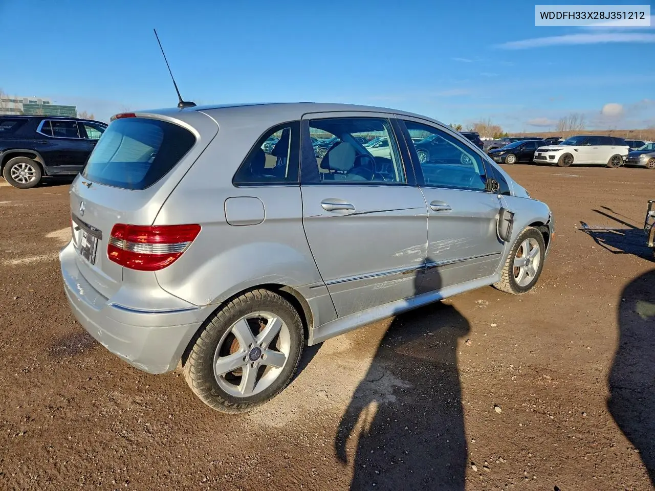 2008 Mercedes-Benz B200 VIN: WDDFH33X28J351212 Lot: 93552635