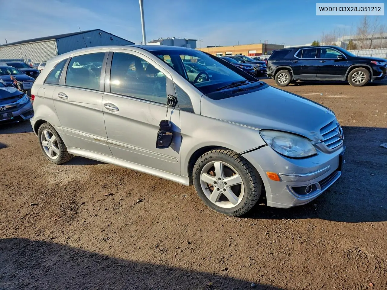 2008 Mercedes-Benz B200 VIN: WDDFH33X28J351212 Lot: 93552635