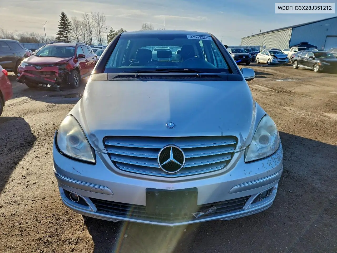 2008 Mercedes-Benz B200 VIN: WDDFH33X28J351212 Lot: 93552635