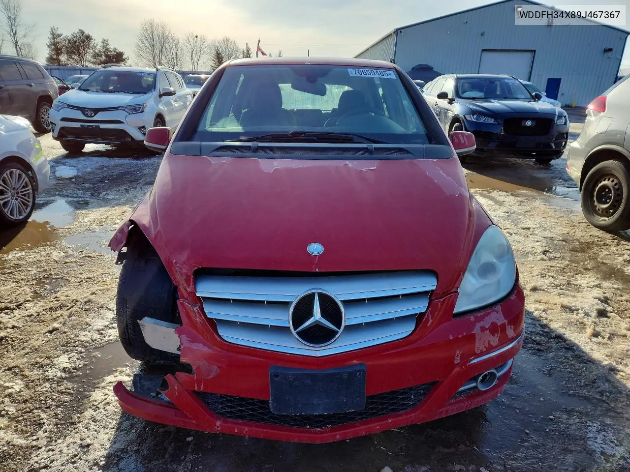 2009 Mercedes-Benz B200 VIN: WDDFH34X89J467367 Lot: 78659485