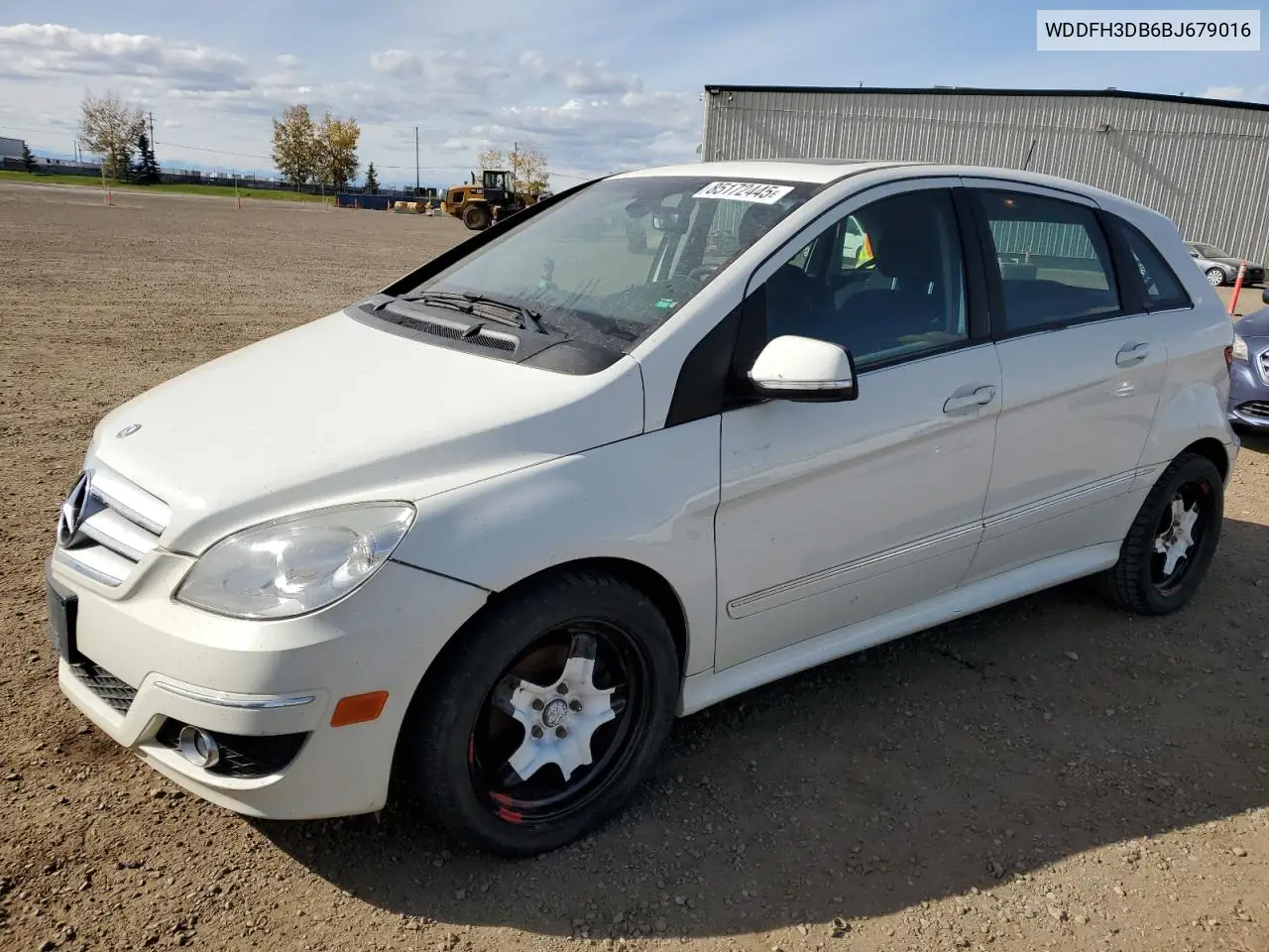 2011 Mercedes-Benz B200 VIN: WDDFH3DB6BJ679016 Lot: 85172445