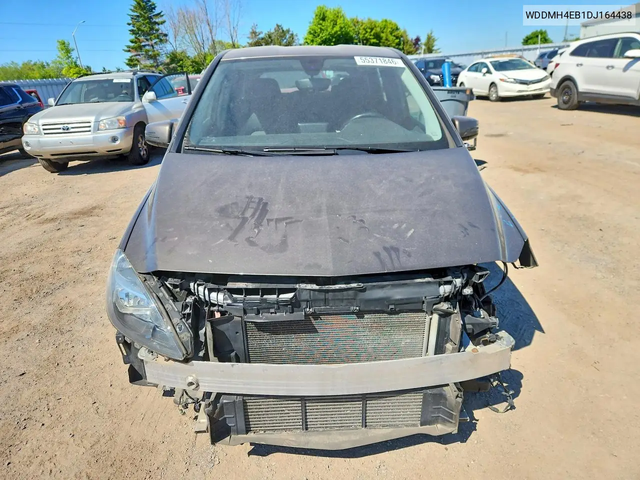 2013 Mercedes-Benz B250 VIN: WDDMH4EB1DJ164438 Lot: 55371846