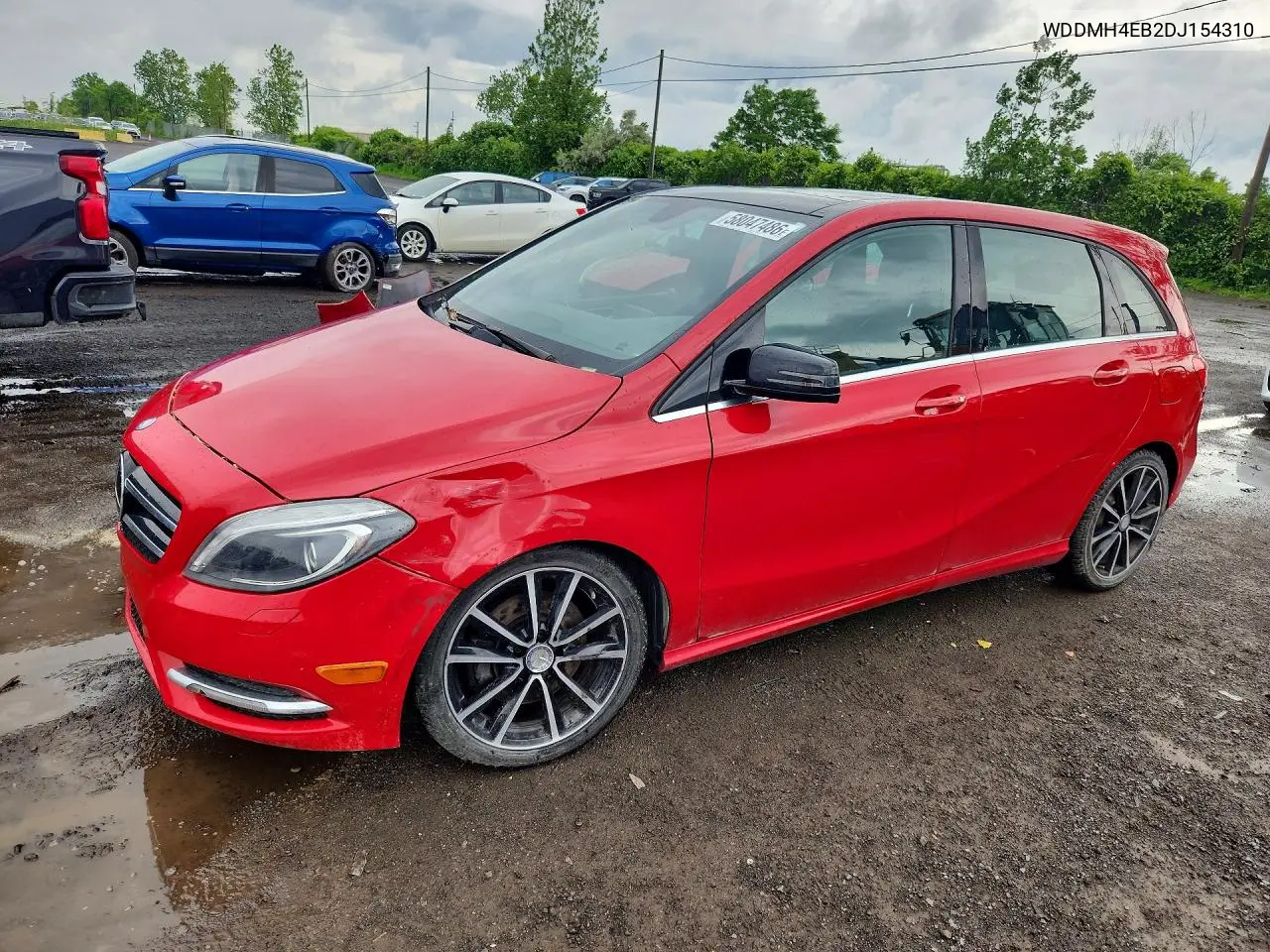 2013 Mercedes-Benz B250 VIN: WDDMH4EB2DJ154310 Lot: 58047486