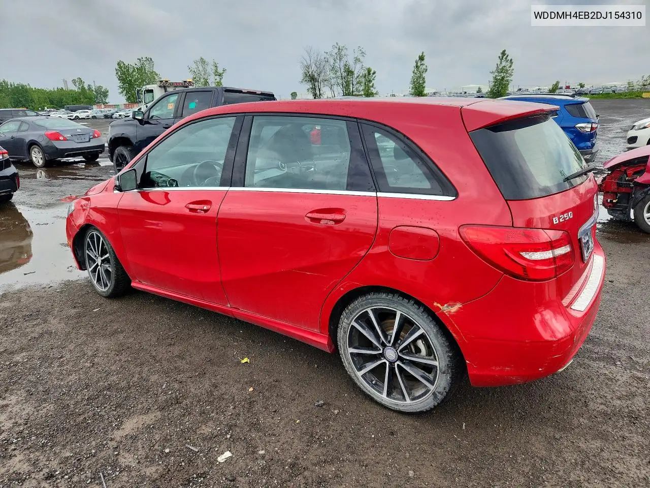 2013 Mercedes-Benz B250 VIN: WDDMH4EB2DJ154310 Lot: 58047486