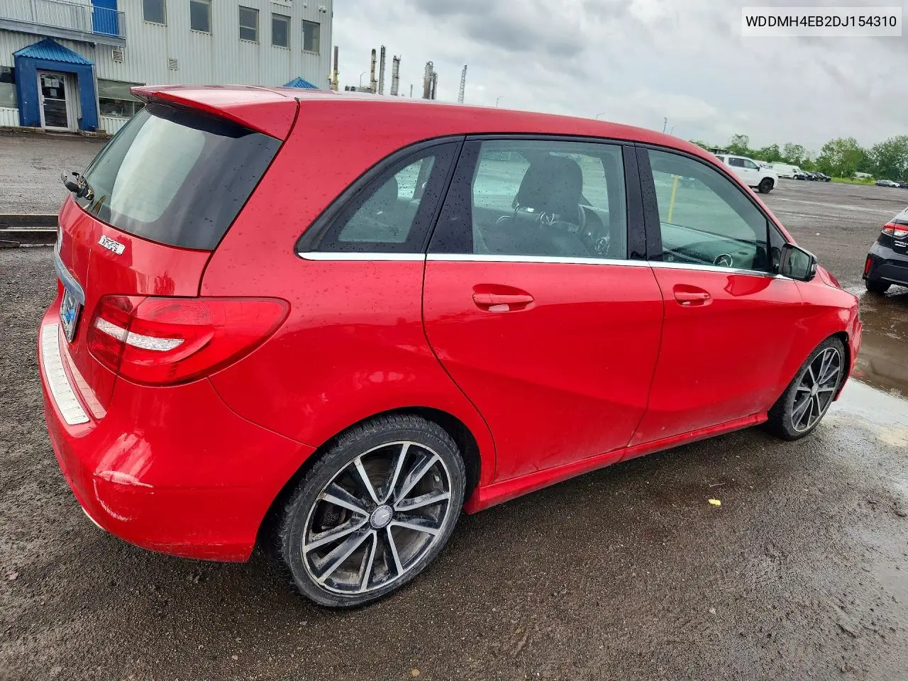 2013 Mercedes-Benz B250 VIN: WDDMH4EB2DJ154310 Lot: 58047486