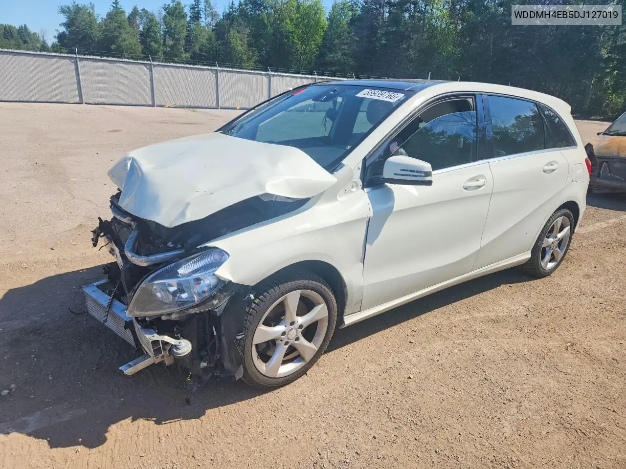 2013 Mercedes-Benz B250 VIN: WDDMH4EB5DJ127019 Lot: 58939766