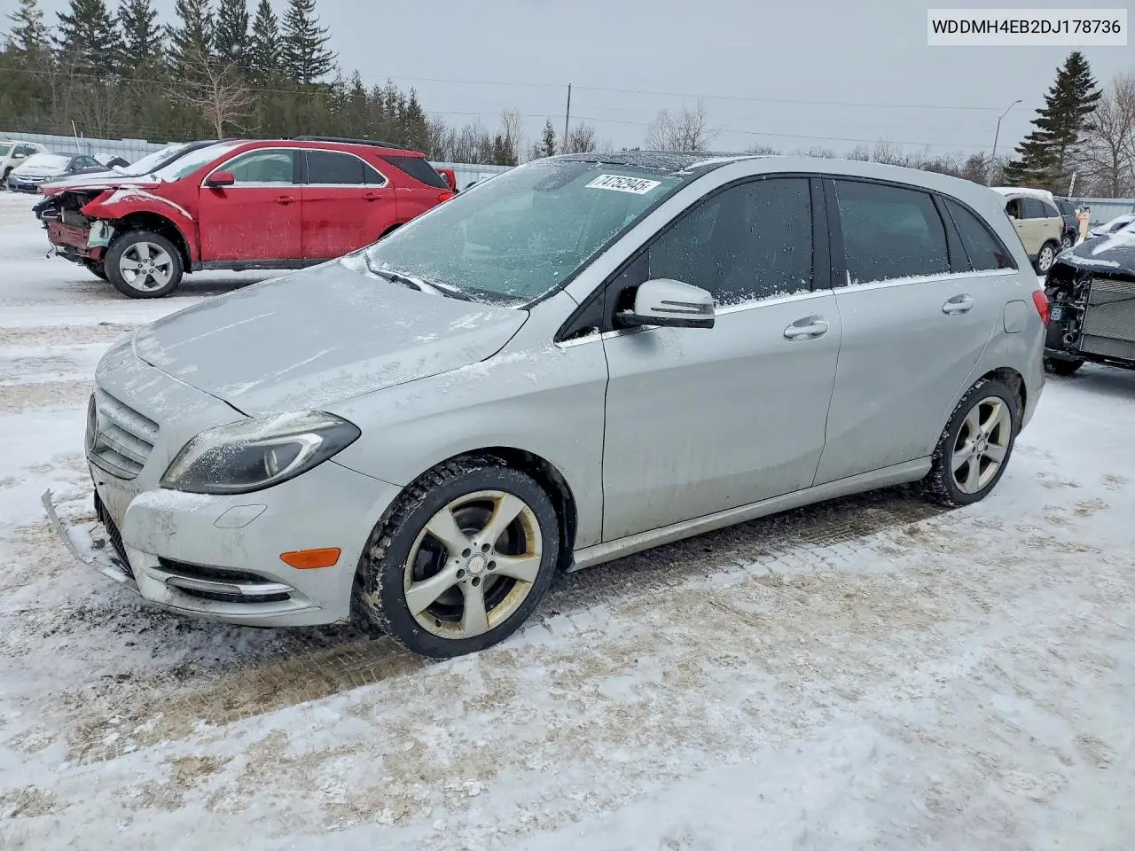 2013 Mercedes-Benz B250 VIN: WDDMH4EB2DJ178736 Lot: 74752945