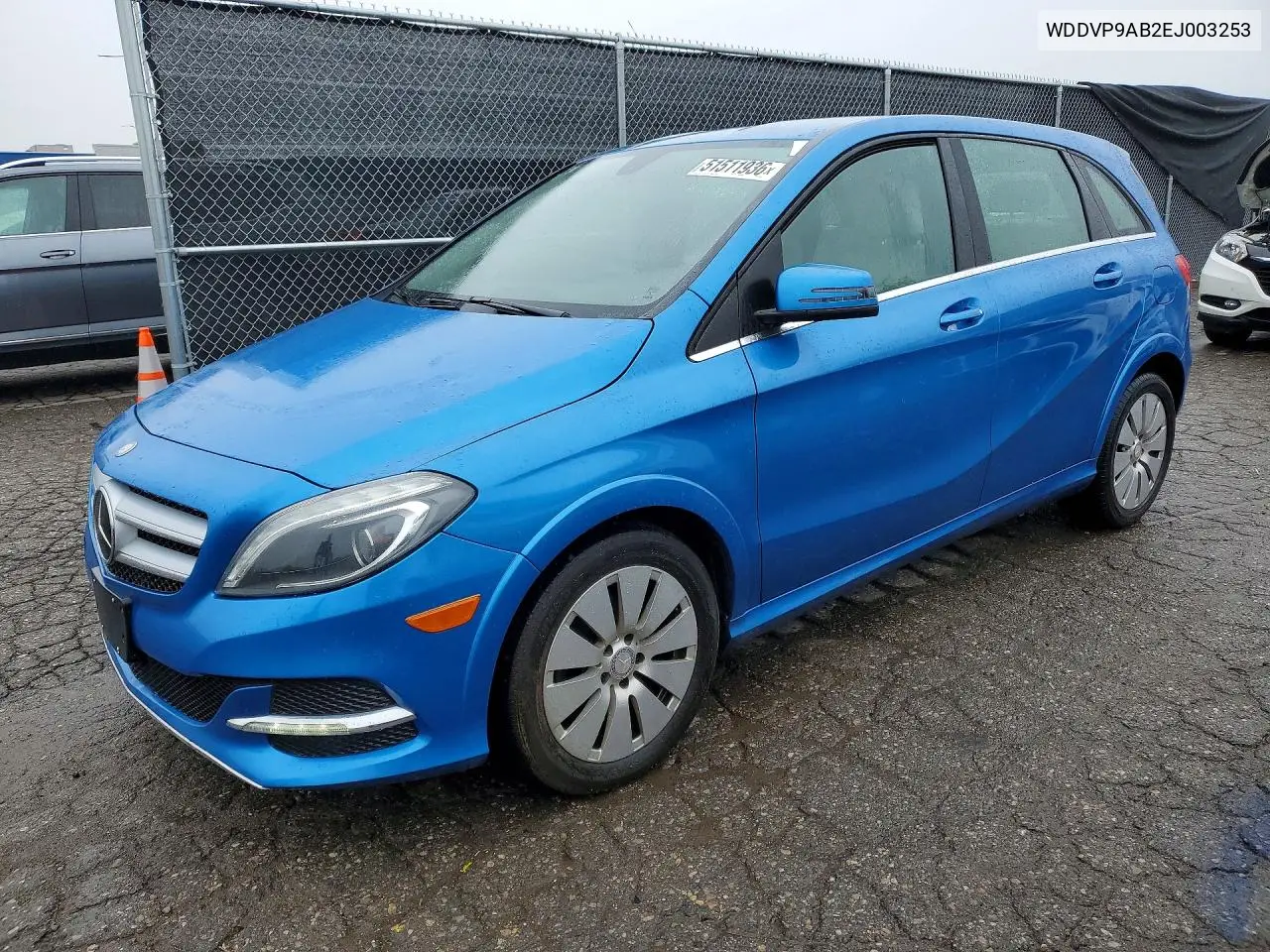 2014 Mercedes-Benz B Electric VIN: WDDVP9AB2EJ003253 Lot: 51511936
