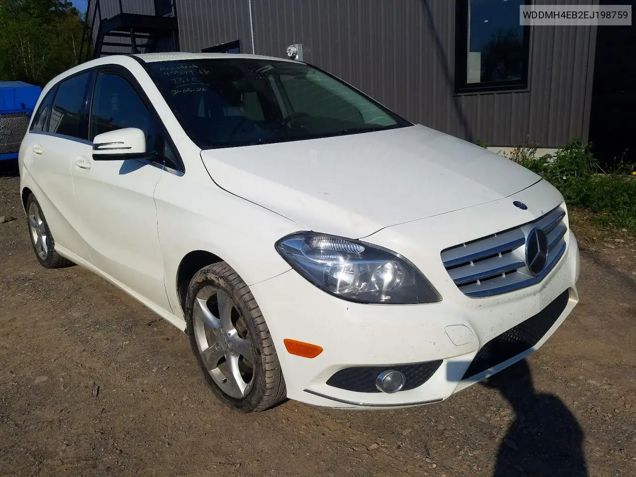 2014 Mercedes-Benz B250 VIN: WDDMH4EB2EJ198759 Lot: 56116366