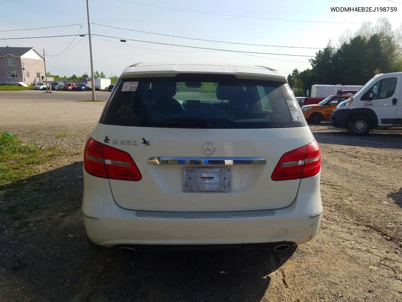 2014 Mercedes-Benz B250 VIN: WDDMH4EB2EJ198759 Lot: 56116366