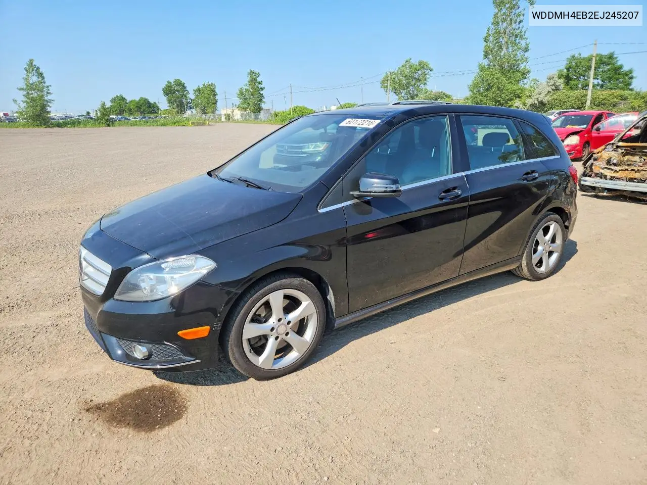 2014 Mercedes-Benz B250 VIN: WDDMH4EB2EJ245207 Lot: 60172216