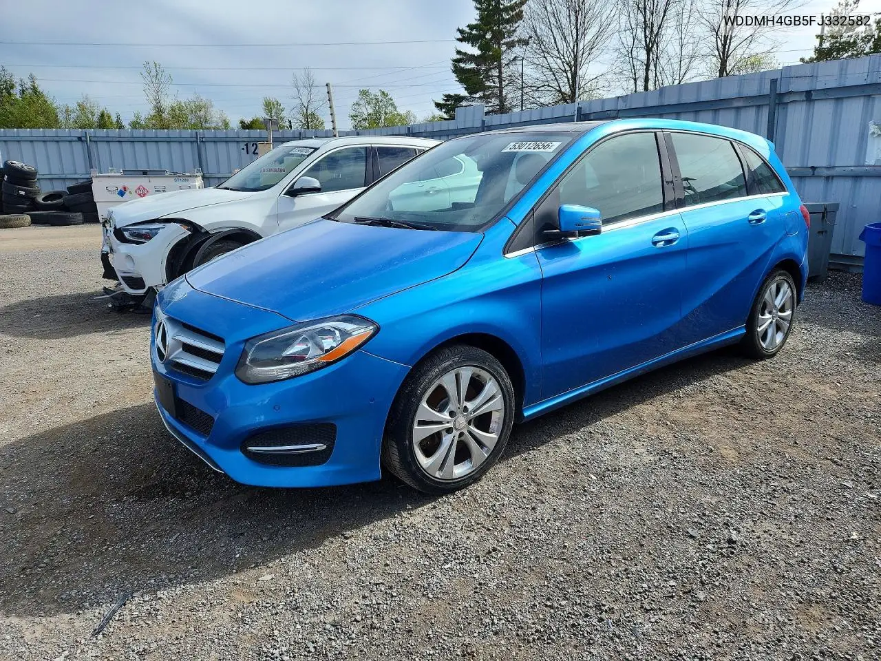 2015 Mercedes-Benz B 250 4Matic VIN: WDDMH4GB5FJ332582 Lot: 53012656