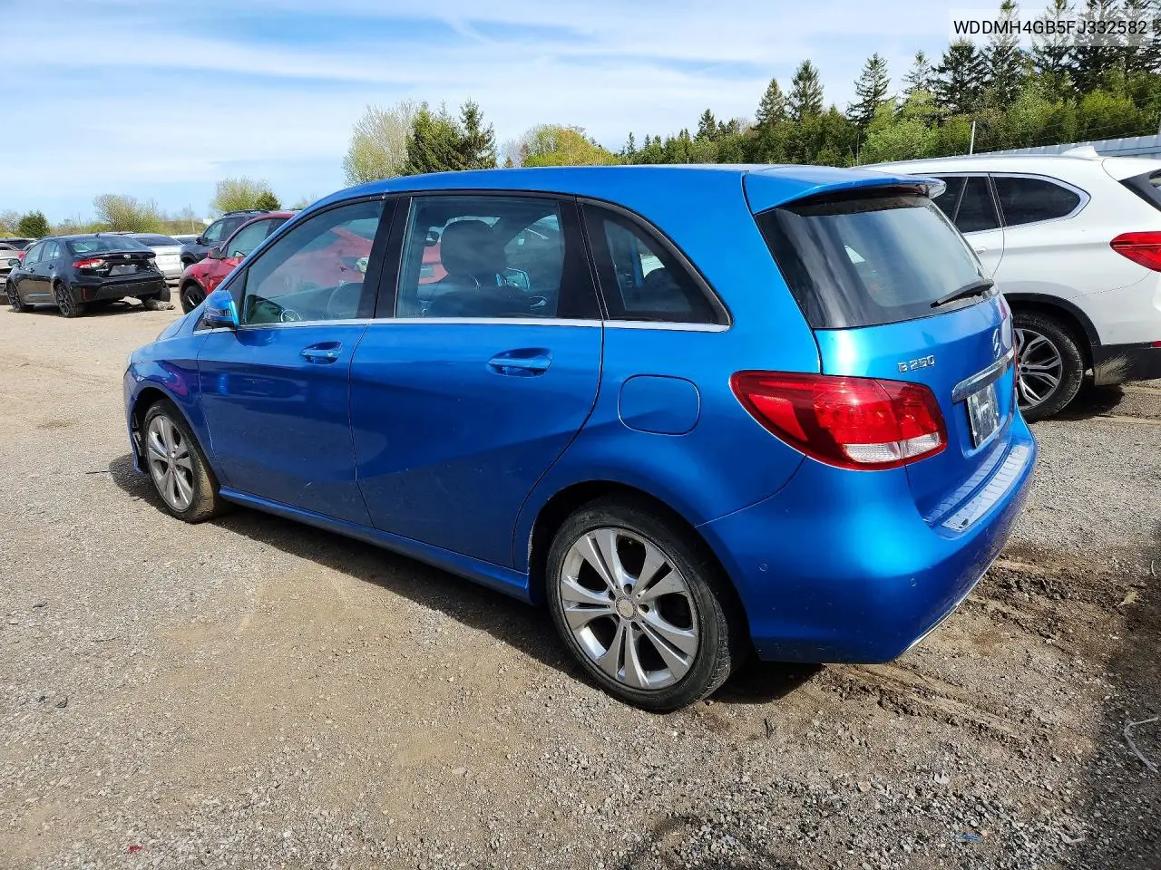 2015 Mercedes-Benz B 250 4Matic VIN: WDDMH4GB5FJ332582 Lot: 53012656