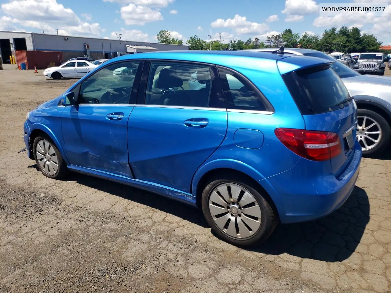 2015 Mercedes-Benz B Electric VIN: WDDVP9AB5FJ004527 Lot: 57335776