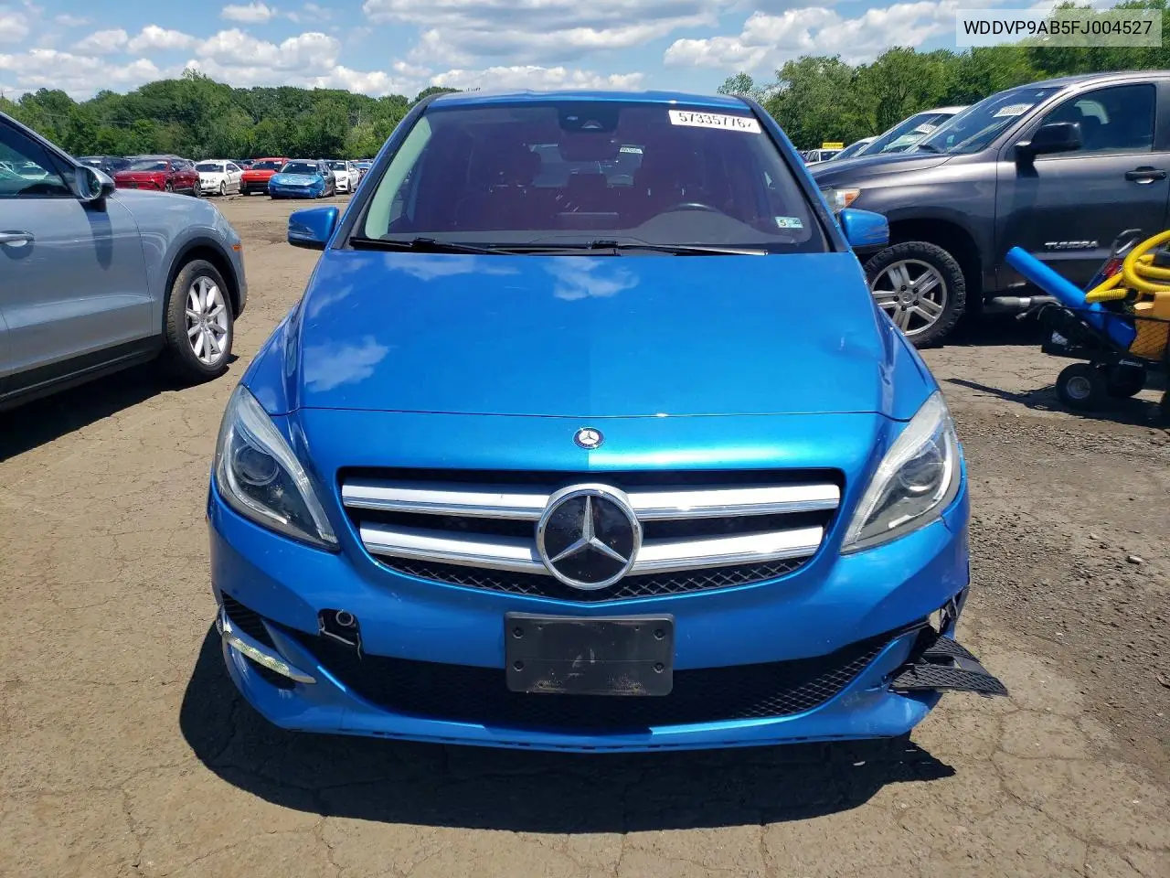 2015 Mercedes-Benz B Electric VIN: WDDVP9AB5FJ004527 Lot: 57335776