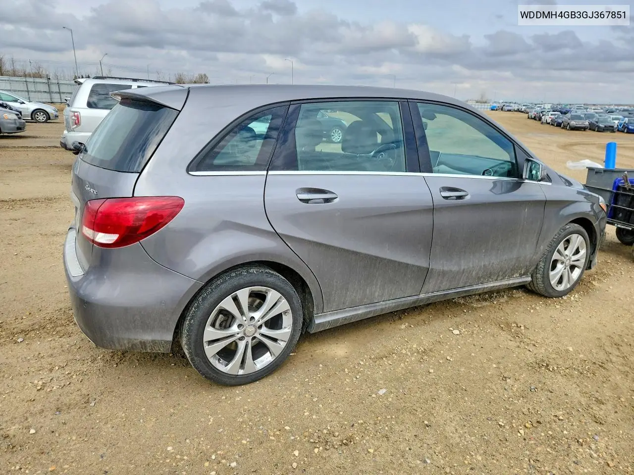 2016 Mercedes-Benz B 250 4Matic VIN: WDDMH4GB3GJ367851 Lot: 49502476