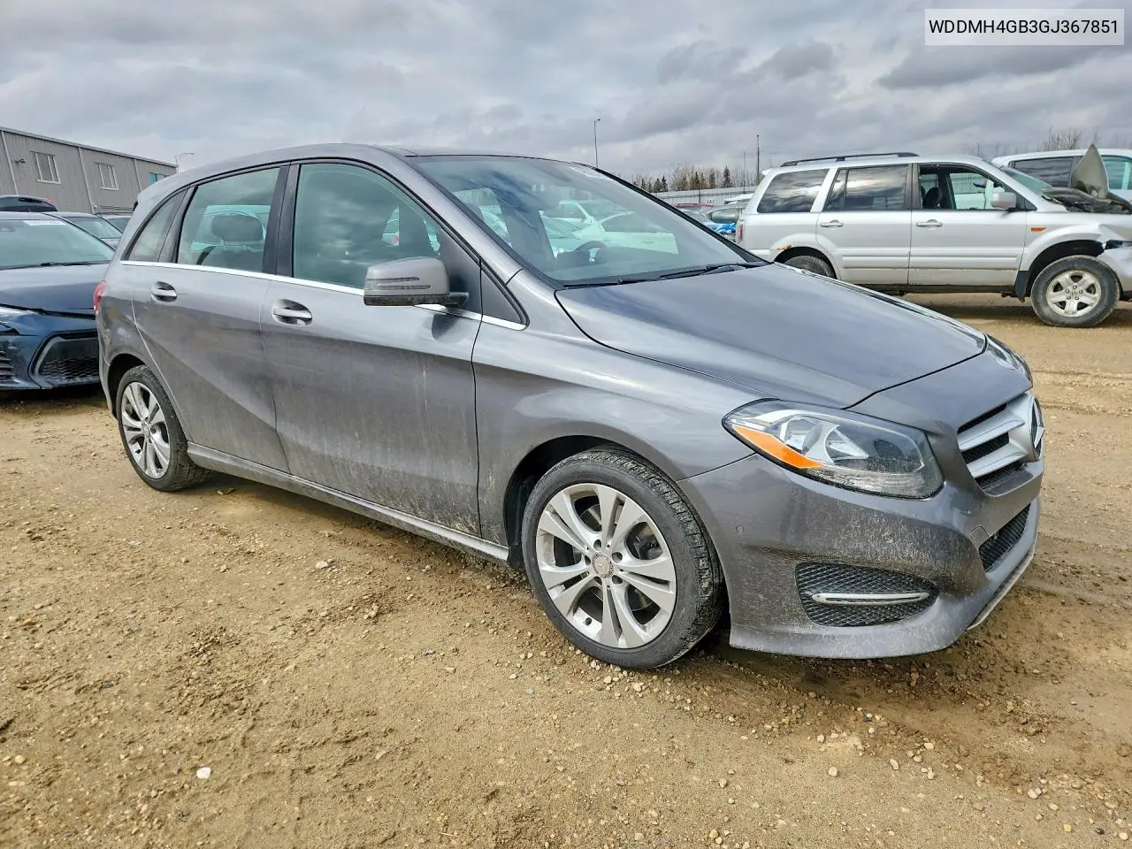 2016 Mercedes-Benz B 250 4Matic VIN: WDDMH4GB3GJ367851 Lot: 49502476