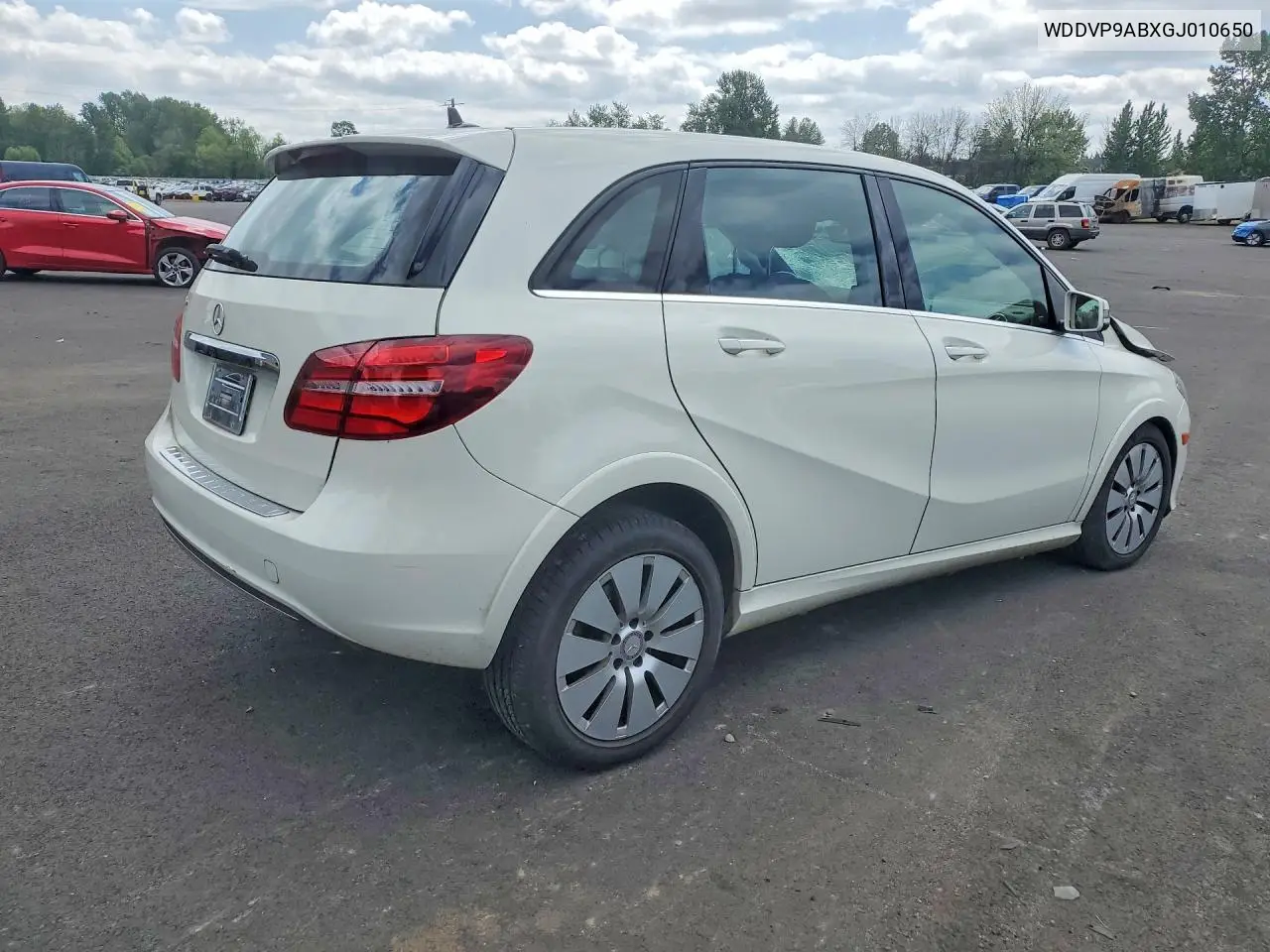 2016 Mercedes-Benz B 250E VIN: WDDVP9ABXGJ010650 Lot: 52914726