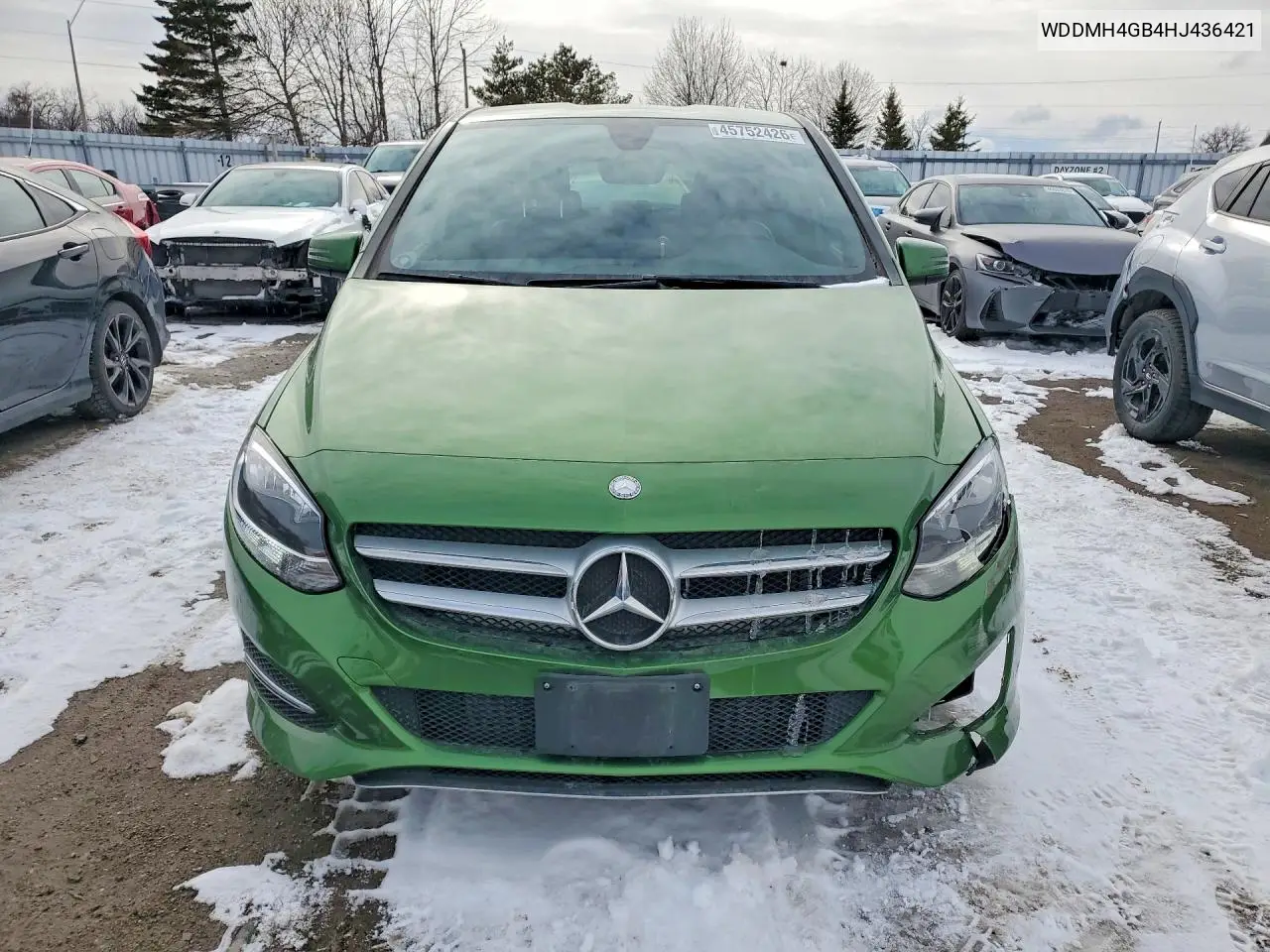 2017 Mercedes-Benz B 250 4Matic VIN: WDDMH4GB4HJ436421 Lot: 45752426