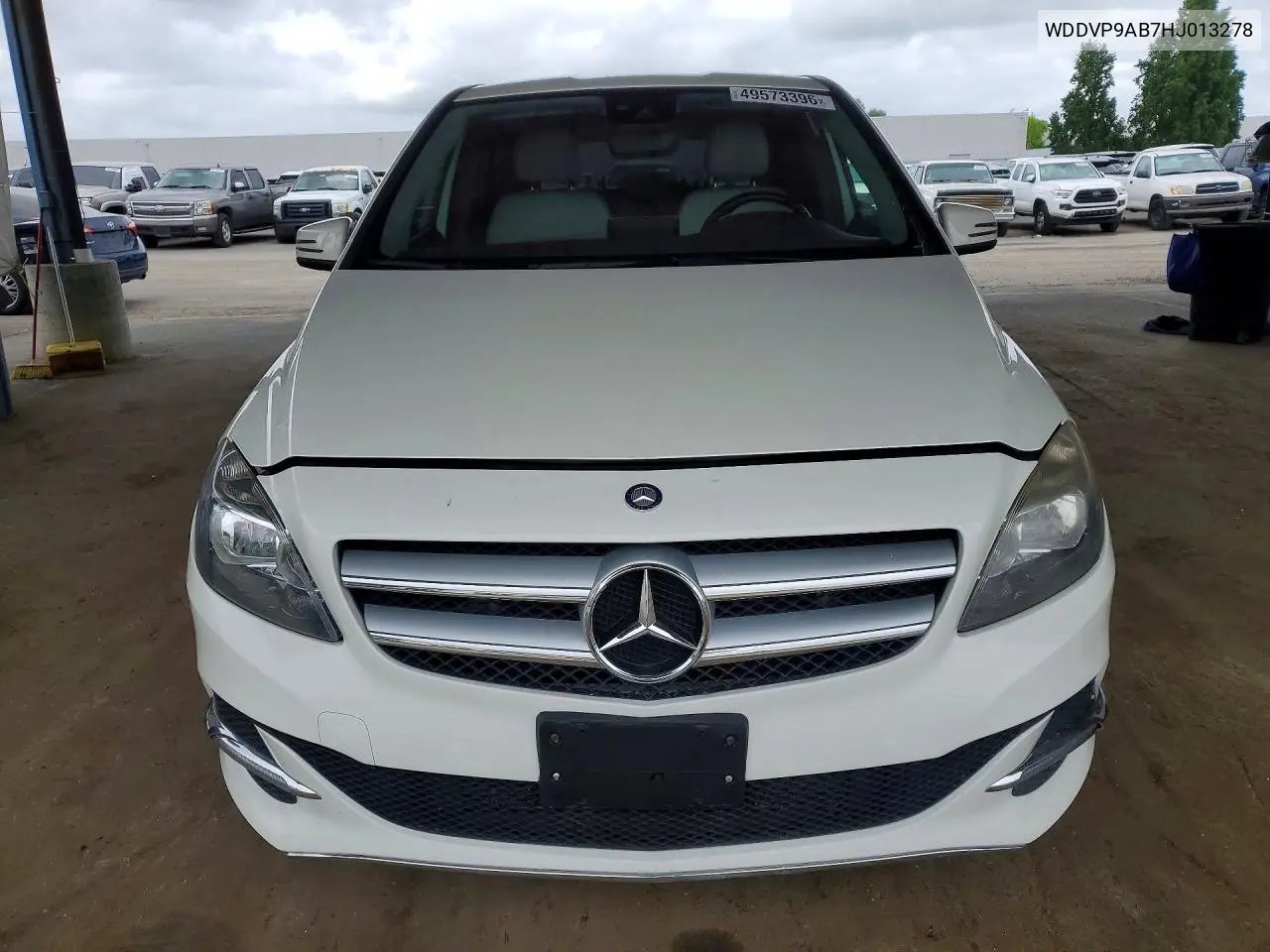 2017 Mercedes-Benz B 250E VIN: WDDVP9AB7HJ013278 Lot: 49573396