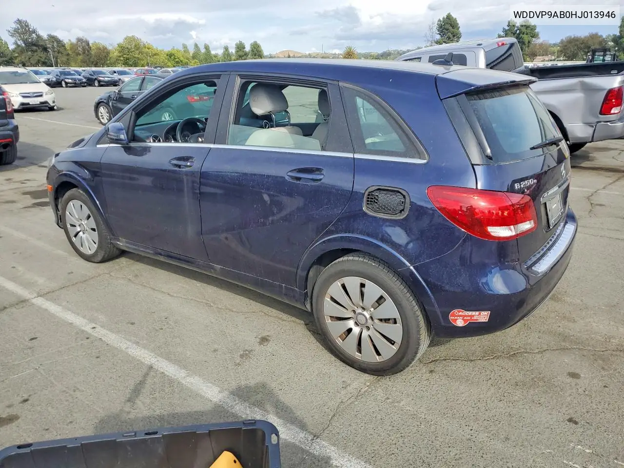 2017 Mercedes-Benz B 250E VIN: WDDVP9AB0HJ013946 Lot: 55174776