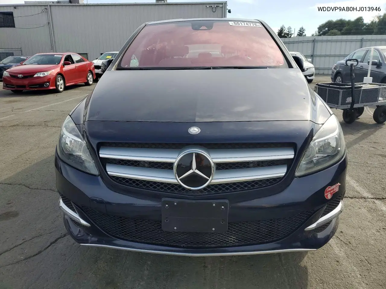 2017 Mercedes-Benz B 250E VIN: WDDVP9AB0HJ013946 Lot: 55174776