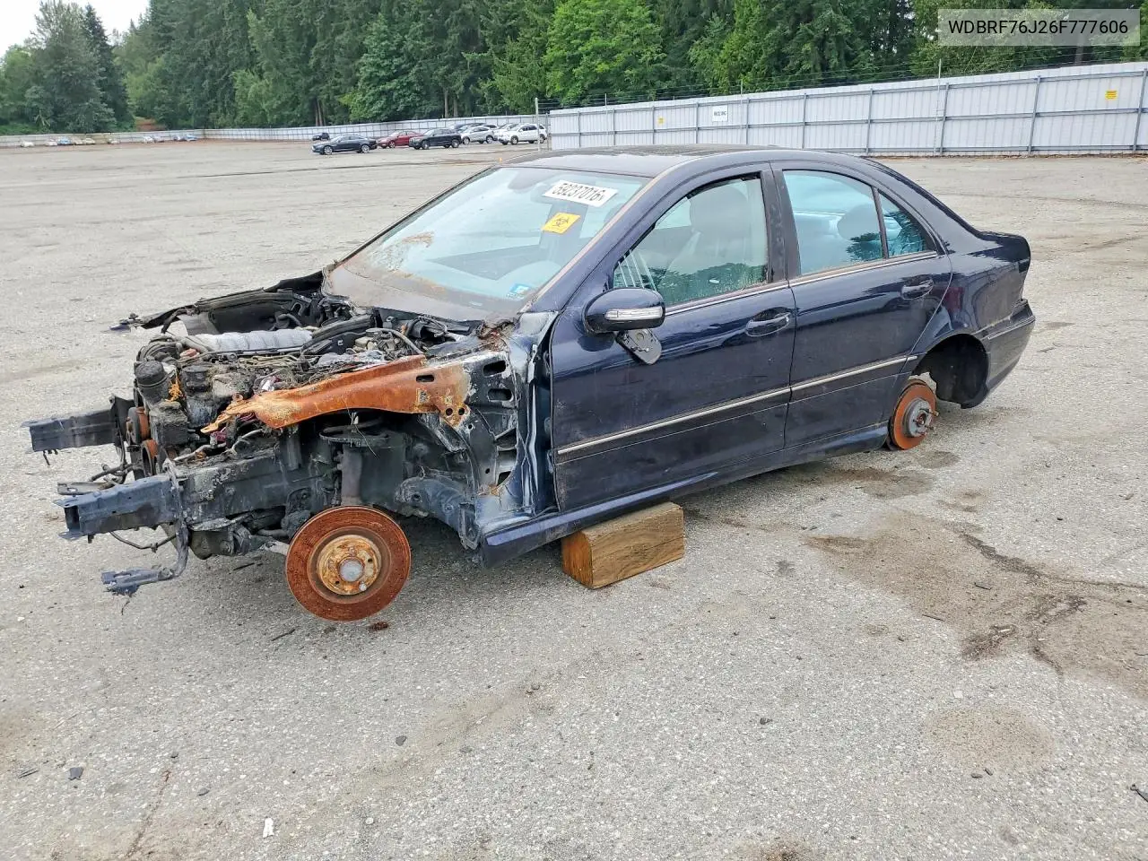 2006 Mercedes-Benz C 55 Amg VIN: WDBRF76J26F777606 Lot: 59237016