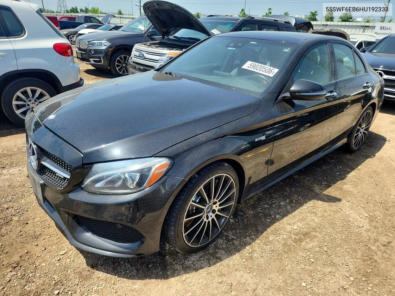 2017 Mercedes-Benz C 43 4Matic Amg VIN: 55SWF6EB6HU192333 Lot: 59020506