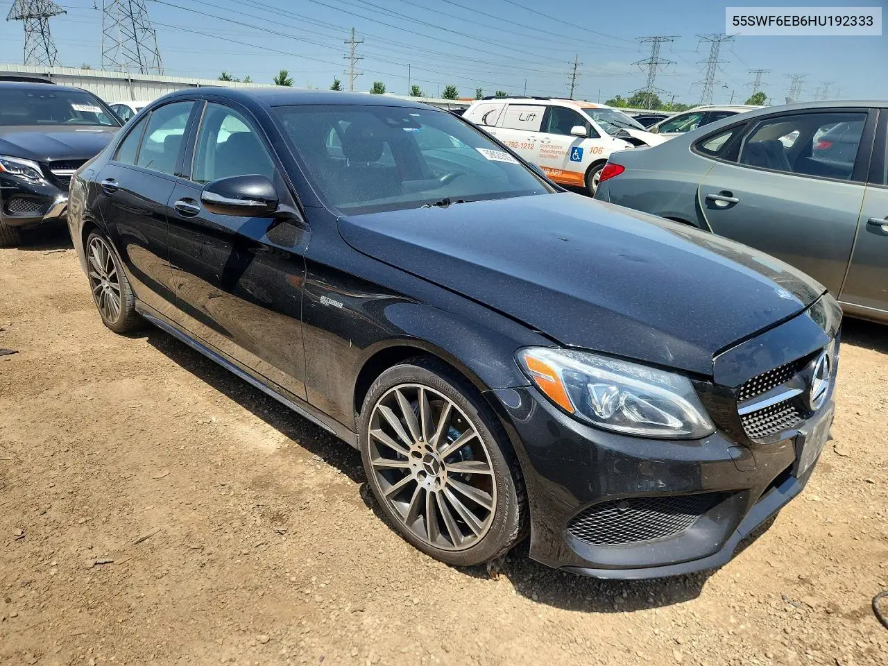 2017 Mercedes-Benz C 43 4Matic Amg VIN: 55SWF6EB6HU192333 Lot: 59020506