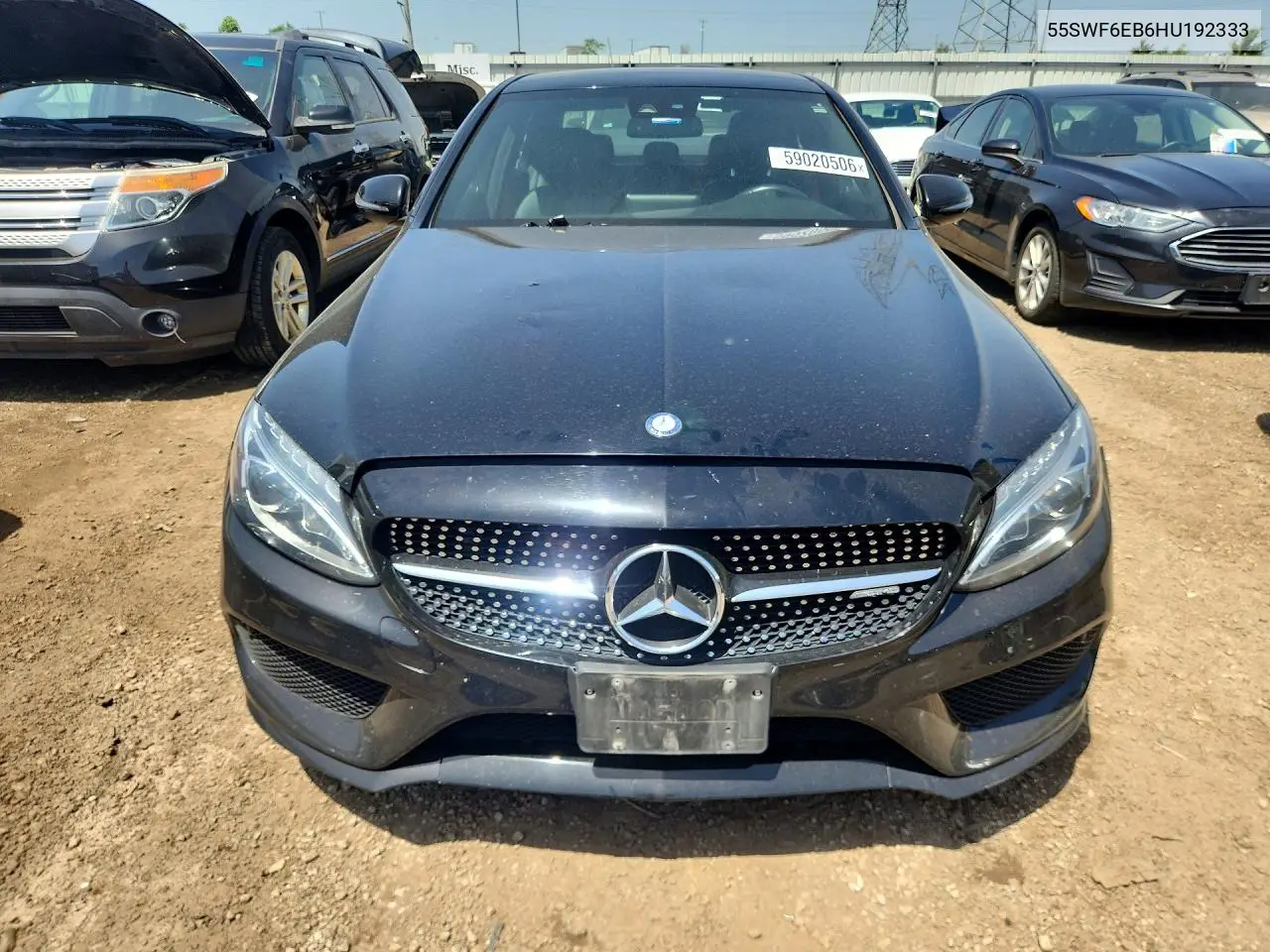 2017 Mercedes-Benz C 43 4Matic Amg VIN: 55SWF6EB6HU192333 Lot: 59020506