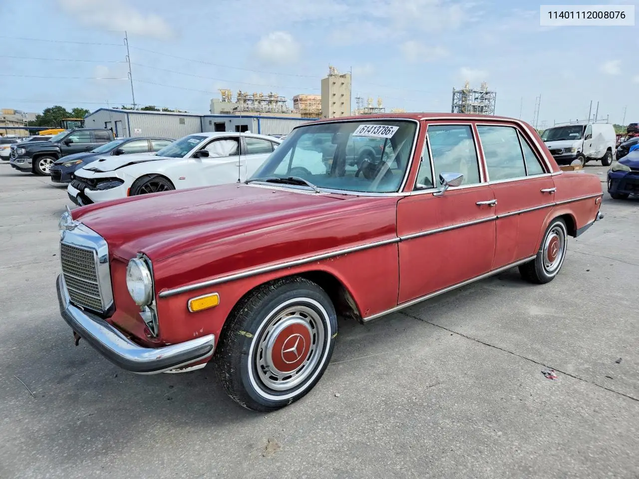 1972 Mercedes C250 VIN: 11401112008076 Lot: 61413786