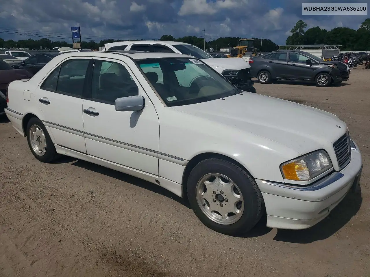 1998 Mercedes-Benz C 230 VIN: WDBHA23G0WA636200 Lot: 59994276