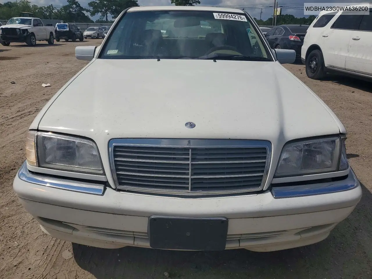 1998 Mercedes-Benz C 230 VIN: WDBHA23G0WA636200 Lot: 59994276