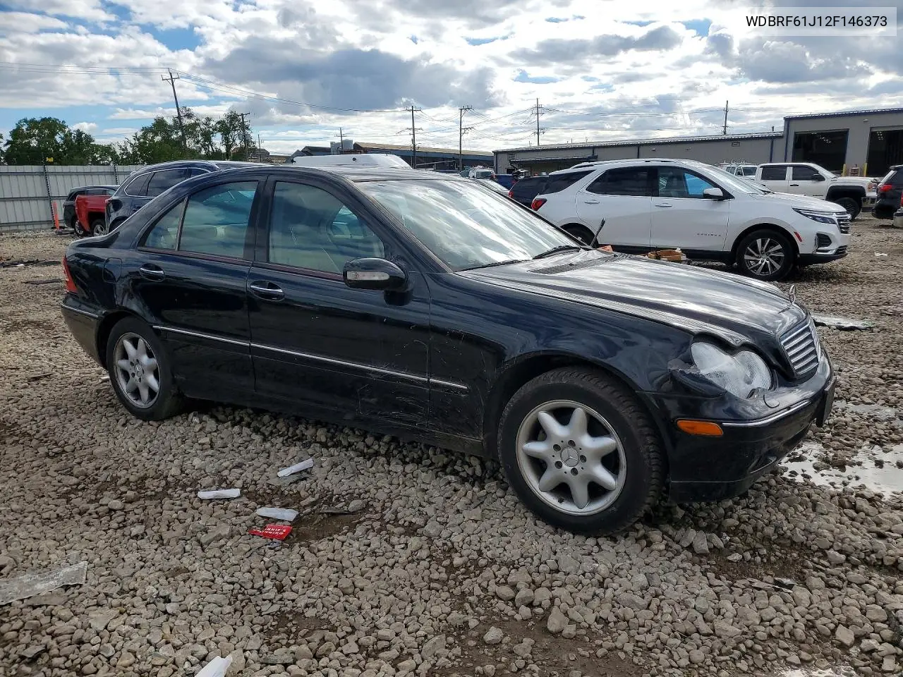 2002 Mercedes-Benz C 240 VIN: WDBRF61J12F146373 Lot: 57956116