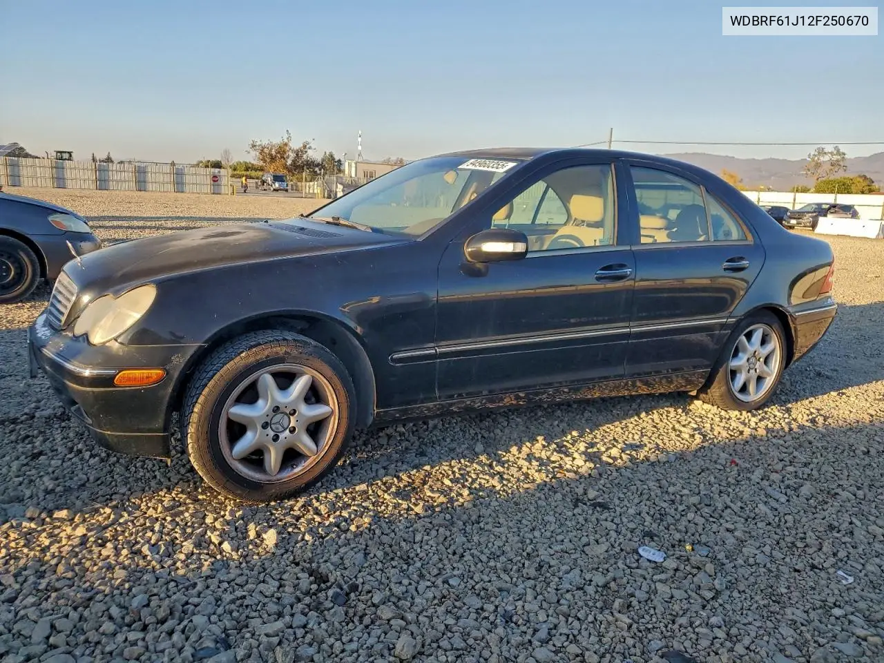WDBRF61J12F250670 2002 Mercedes-Benz C 240