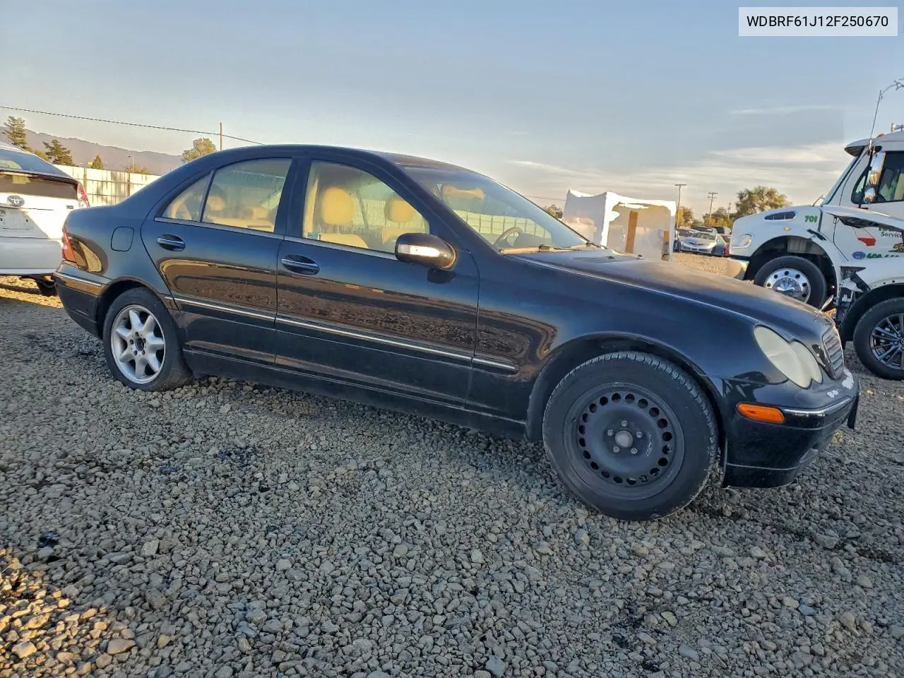 WDBRF61J12F250670 2002 Mercedes-Benz C 240