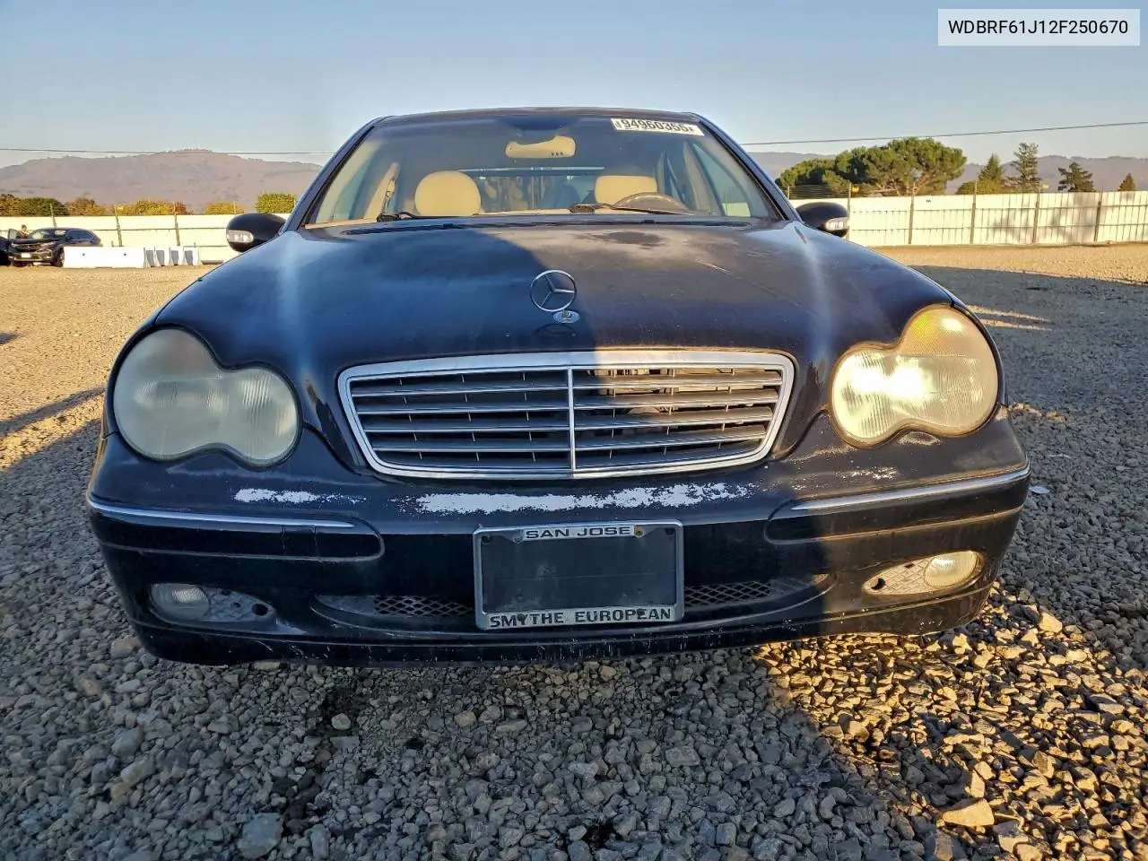 WDBRF61J12F250670 2002 Mercedes-Benz C 240