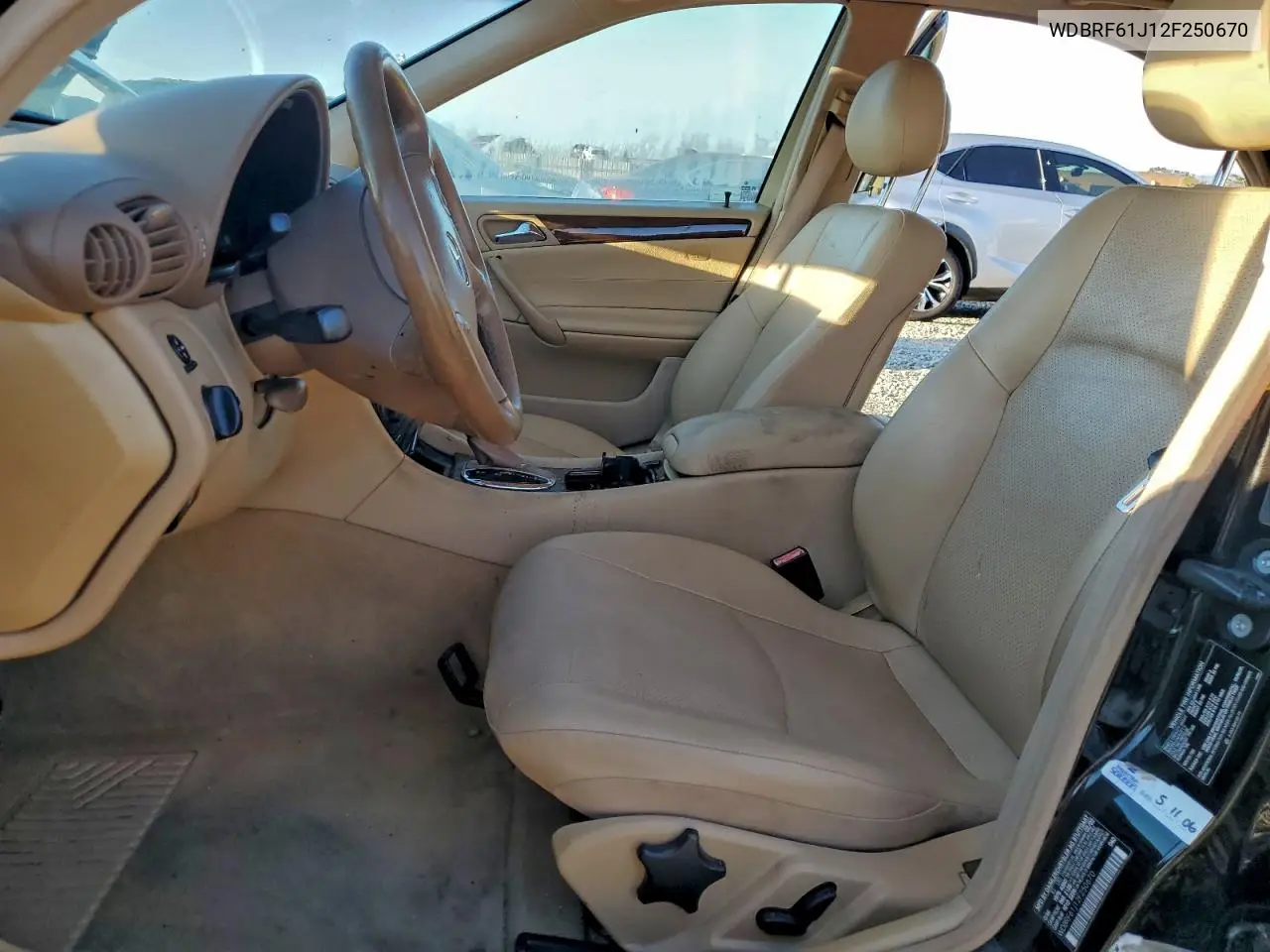 WDBRF61J12F250670 2002 Mercedes-Benz C 240