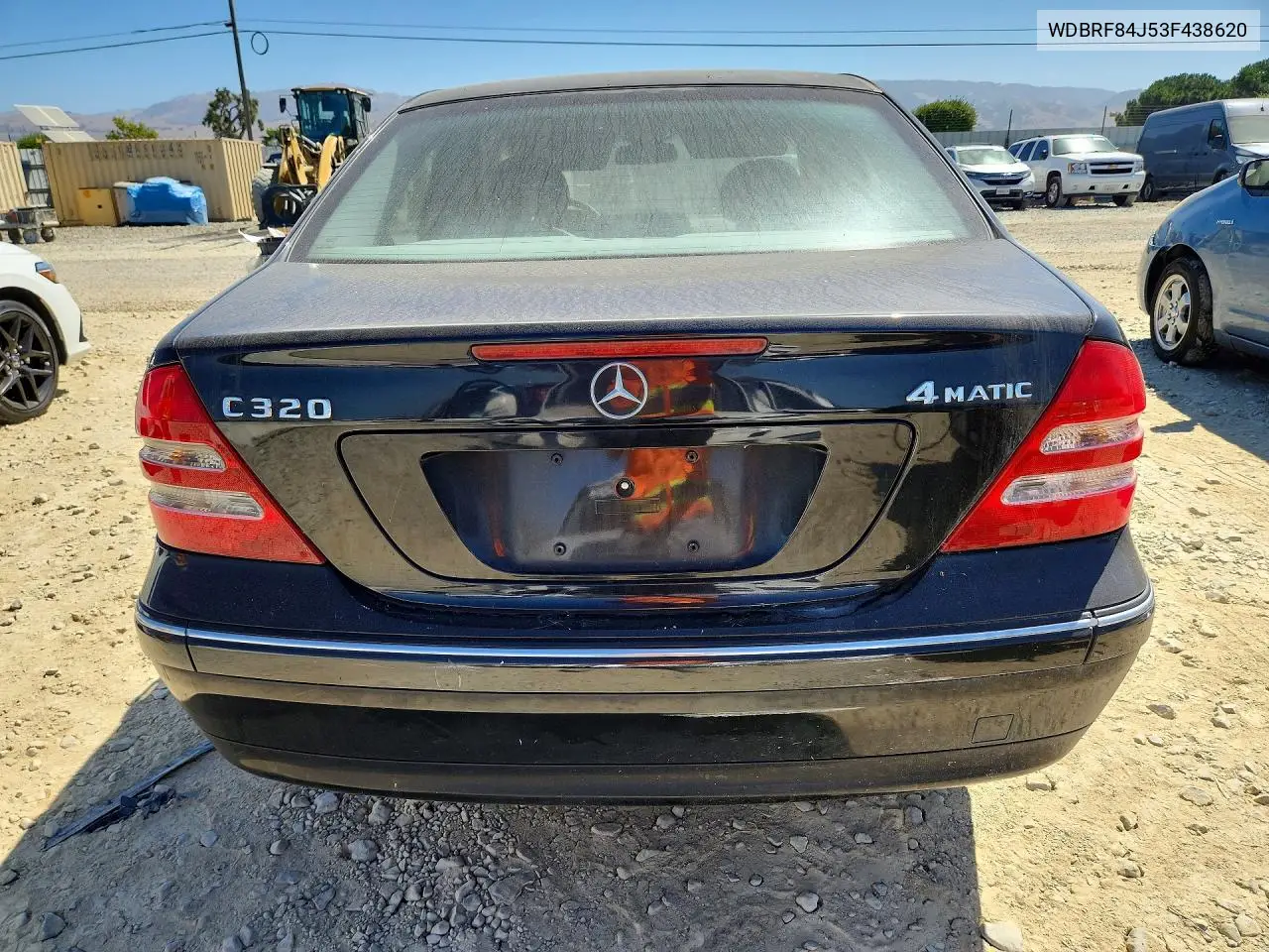 2003 Mercedes-Benz C 320 4Matic VIN: WDBRF84J53F438620 Lot: 60444086